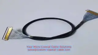 coaxial connector tv aerial wall plate 20496-R40T 45-ohm micro-coax OEM 42 awg micro coax cable Sing