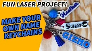 Double-Decker Laser Cut & Engraved Name Keychains Tutorial with Adobe Illustrator