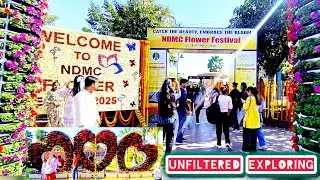NDMC Flower Festival 2025 | Connaught Place Delhi | Unfiltered Exploring |