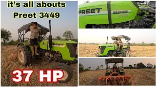 preet 3449 super 37 HP  || preet super 3449 full details