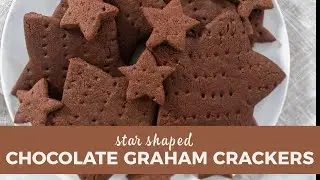 Star shaped chocolate graham crackers