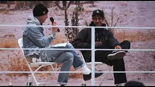 Mario Ayala and Leo Fitzpatrick in conversation at Jeffrey Deitch
