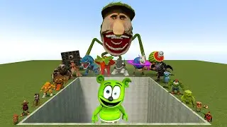 AI Brainrot Memes vs Gummy Bear Bosses in Giant Pit &ndash; Gmod Chaos