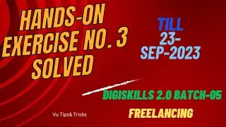 Freelancing Exercise 3 batch 05 |DigiSkills 2.0 Batch-05 |F reelancing Exercise 3 solution