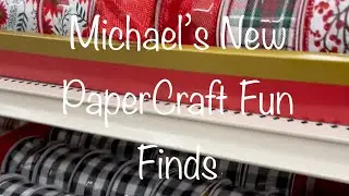 New Michael&rsquo;s Christmas 2021 Quick Peek at Paper Crafts & Ribbon