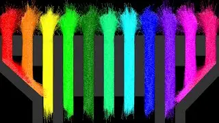 The Rainbow 8 Leg Eliminations Marble Race In Algodoo