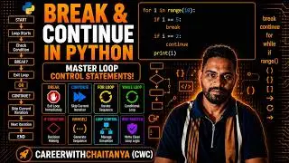 Break & Continue Statements in Python | Complete Beginner Tutorial