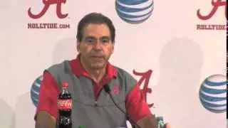 Nick Saban Reacts to Will Muschamp Question, Dec. 16