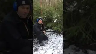 Kan man skjuta omkull en gran med gev&auml;r? H&auml;r g&ouml;rs experimentet.