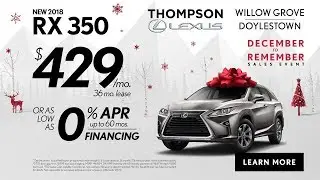Lexus RX 0% APR Financing | December to Remember
