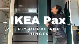 Make your own IKEA PAX wardrobe doors | Measurements for IKEA KOMPLEMENT hinges
