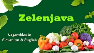 Zelenjava - Vegetables in Slovenian & English