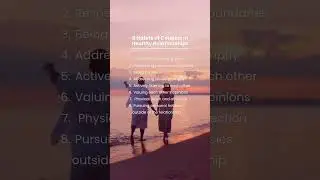 8 Habits of Couples in Healthy Relationships #relationships #couple