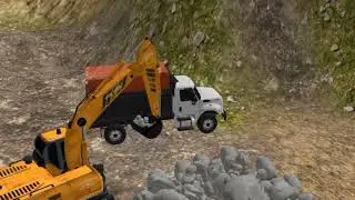 Heavy Machinery Rebuilds a Collapsed Train Bridge | Construction Simulation