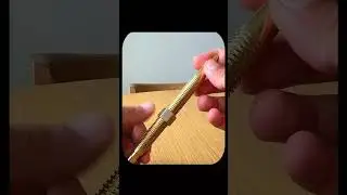 The $200 Diamond Pen Secret: Why This Self-Reversing Metal Threading Is So Satisfying #shorts