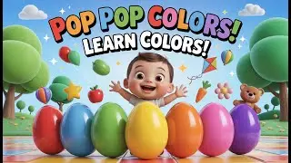 POP POP COLORS! 🥚 Learn Colors with Plays' | Toddler Song & Kids Animation. #learncolors