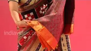 Kanchipuram Saree, Traditional handloom silk saris, Tamil Nadu, India