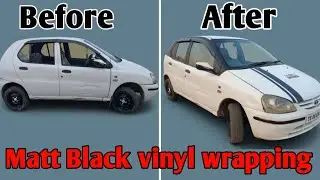 HOW TO APPLY VINYL GRAPHICS ON YOUR CAR 🔥 HOW TO APPLY CAR RACING STRIPS AND WRAP AT HOME SPORTS CAR