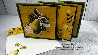 Side Cascade Accordion Fun Fold Card @CreativeStampingwithMargaret