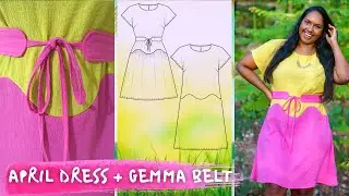 NEW SEWING PATTERNS: FORGET ME NOT APRIL DRESS & FREE GEMMA BELT