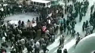 Singing students protest at Tehran Polytechnic University - Iran 7 Dec. 2010
