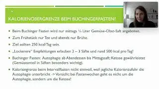 Gesundheitsvorsorge und Fastenbegleitung | Kalorienobergrenze beim Buchingerfasten