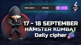 17 SEPTEMBER HAMSTER KOMBAT Daily Cipher Code Today | Daily Code| Morse code Solved