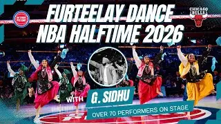 Furteelay Dance | G. Sidhu @ NBA Halftime Show (Pistons Vs. Bulls) 2026 - South Asian Heritage Night