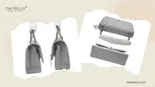 Chanel Classic Quilted Caviar Jumbo Double Flap Bag Grey | The Relux