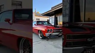 🏁Modern Muscle: Red Chevelle Pro-Touring Build! V8 Engine Sound