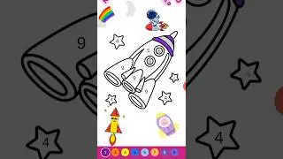 Rocket ready to launch!! #art #coloring #color #vehicles