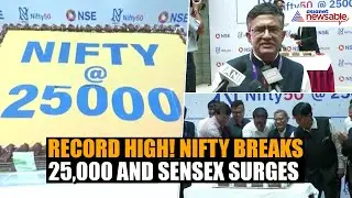 Record High! Nifty Breaks 25,000 and Sensex Surges