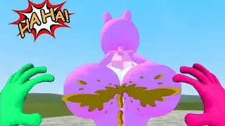 MISS PINKI SPRUNKI VS MISS HUNGRY WORM BIG TOWER VS SCP-096 Epic Battle in Garry's Mod!!