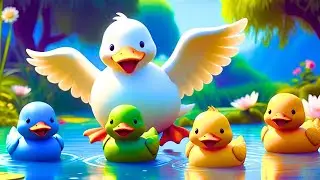 Five Little Ducks Went Swimming |&nbsp; Nursery Rhymes For Toddlers | Kids Songs | @KidPreps