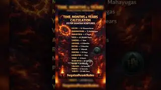 Hindu Cosmology Time Calculation: From Kalpa to Truti as Per Sanatan Scriptures 🕉️#shorts