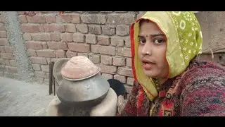 आज मैंने चूल्हे पर पतीली में खाना बनाया😜😊😋