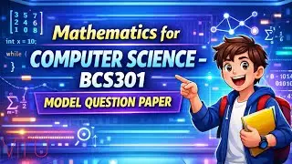 VTU BCS301 | Mathematics for Computer Science | Model Question Paper | 3rd Sem | Important Question 