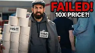 SELLING TOILET PAPER PRANK *KICKED OUT*