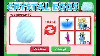 I TRADED MANY CRYSTAL EGGS 💎🥚 AND SHOWCASING THE NEW ADOPT ME PET RELEASE UPDATE 🔥