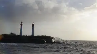 Tempête Carmen à l'île d'Aix le 1er janvier 2018