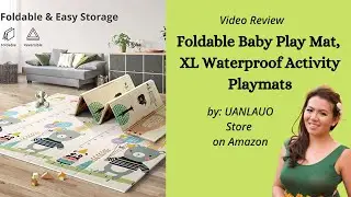 Foldable Baby Play Mat for your Toddler's Entertainment & Safety - Amazon Video Review