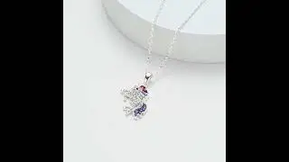 Unicorn Necklace with Zircondia&reg; Crystals