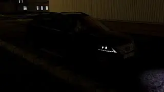 City Car Driving катаемся по ночному городу с подругой на Lexus RX350 + музыка
