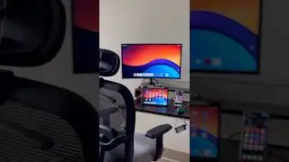 IPad Desk Setup | iPad + Monitor + Chair Table + Aesthetic Workspace