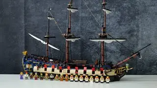 LEGO Privateer Frigate Fortuna Speed Build - LEGO Bricklink Designer Program Series 7 910059