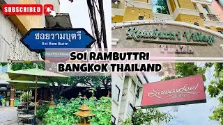 🇹🇭 Soi Rambuttri Road Bangkok Thailand | MARKET, RESTAURANTS, AND STREET FOODS