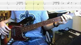 Crazy by Patsy Cline Isolated Bass Cover with Tab