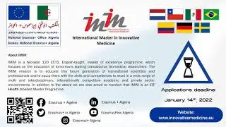 Offre de Bourse EMJMD #3: International Master in Innovative Medicine