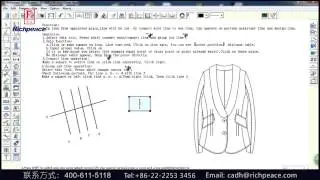 Richpeace garment design CAD software Snip Curve