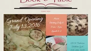 Ribbon Cutting for Book & Table, Valdosta, Ga.